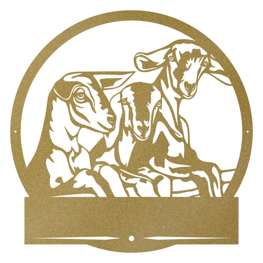 Goats on a Fence Monogram