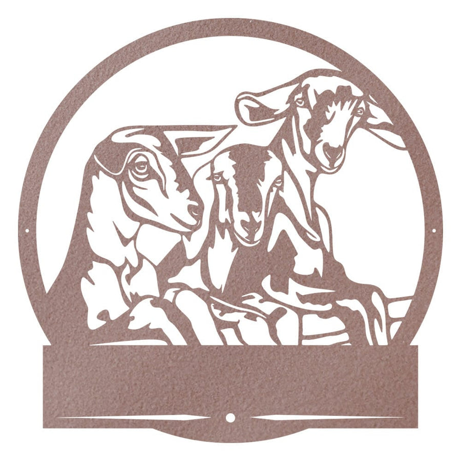 Goats on a Fence Monogram