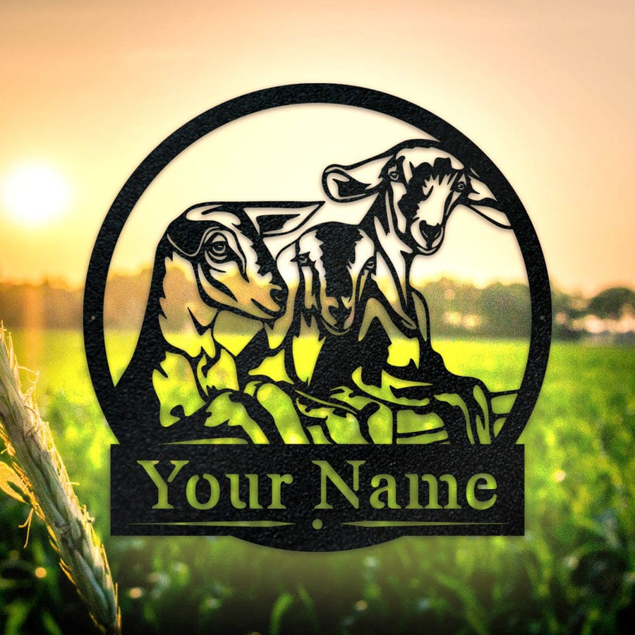 Goats on a Fence Monogram