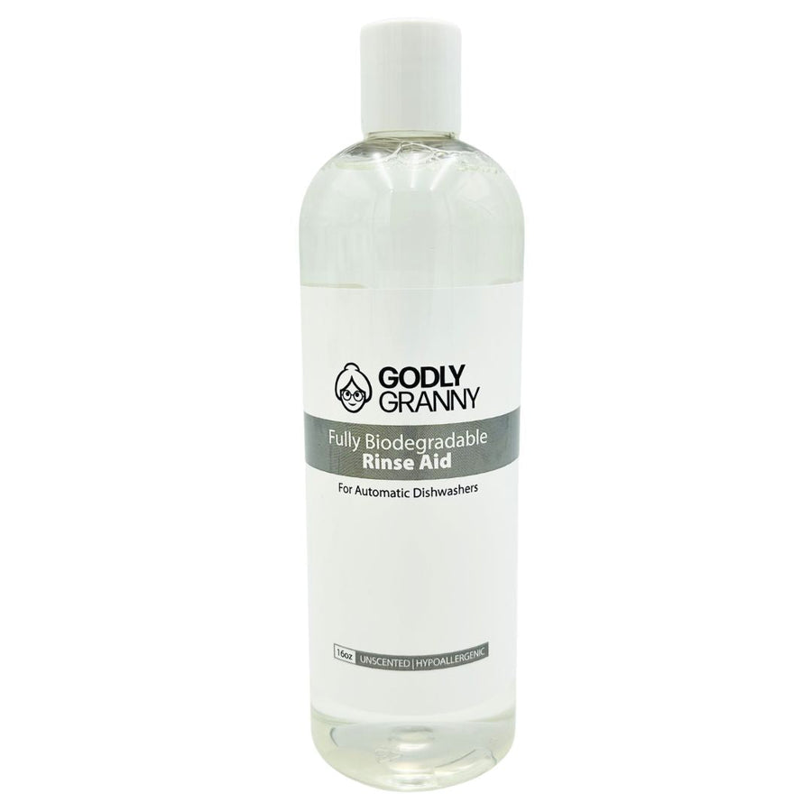 Automatic Dishwasher Rinse Aid, 16 oz packaging