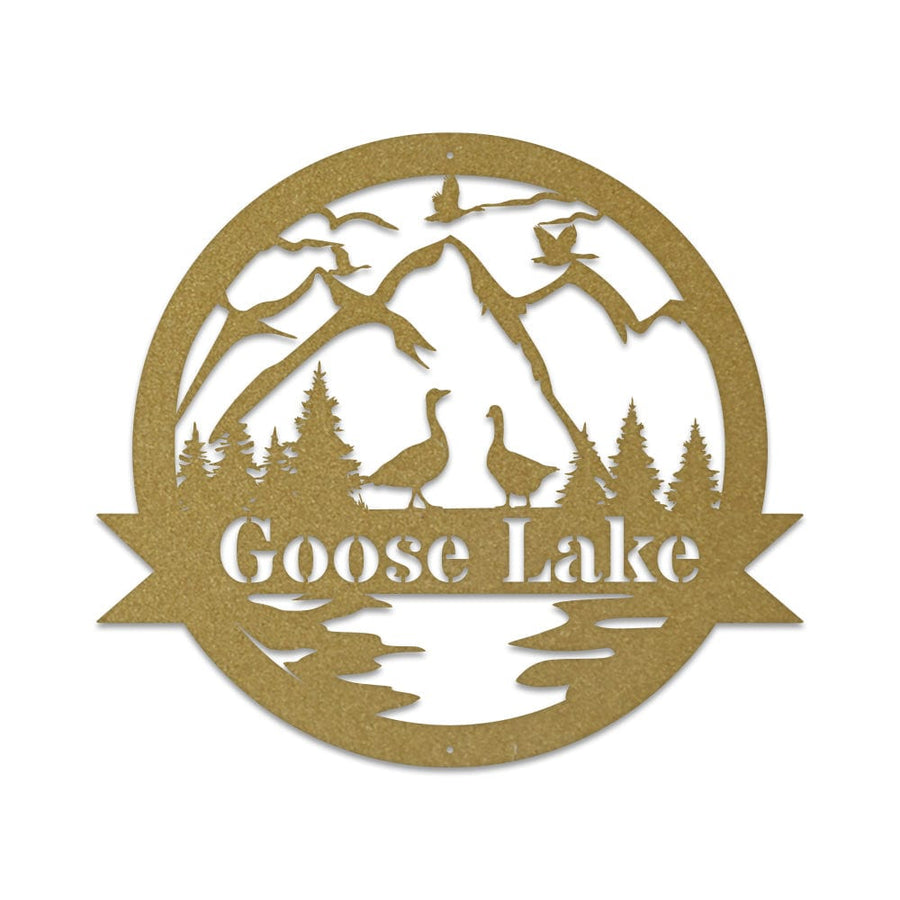 Goose Monogram - Metal Sign