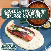 Gourmet Backyard BBQ Burgers & Fries Seasoning Set - Six Pack Collections & Gift Sets Gustus Vitae