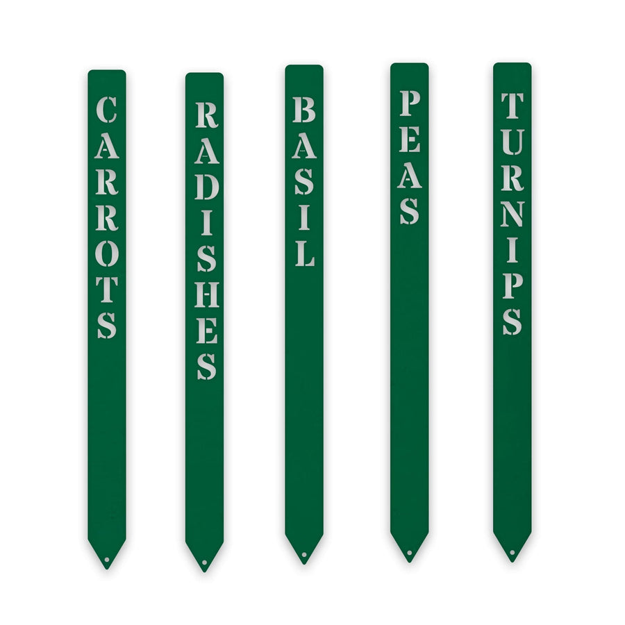 Gourmet Vegetable Stakes - Set of 5 - Custom Names and Colors