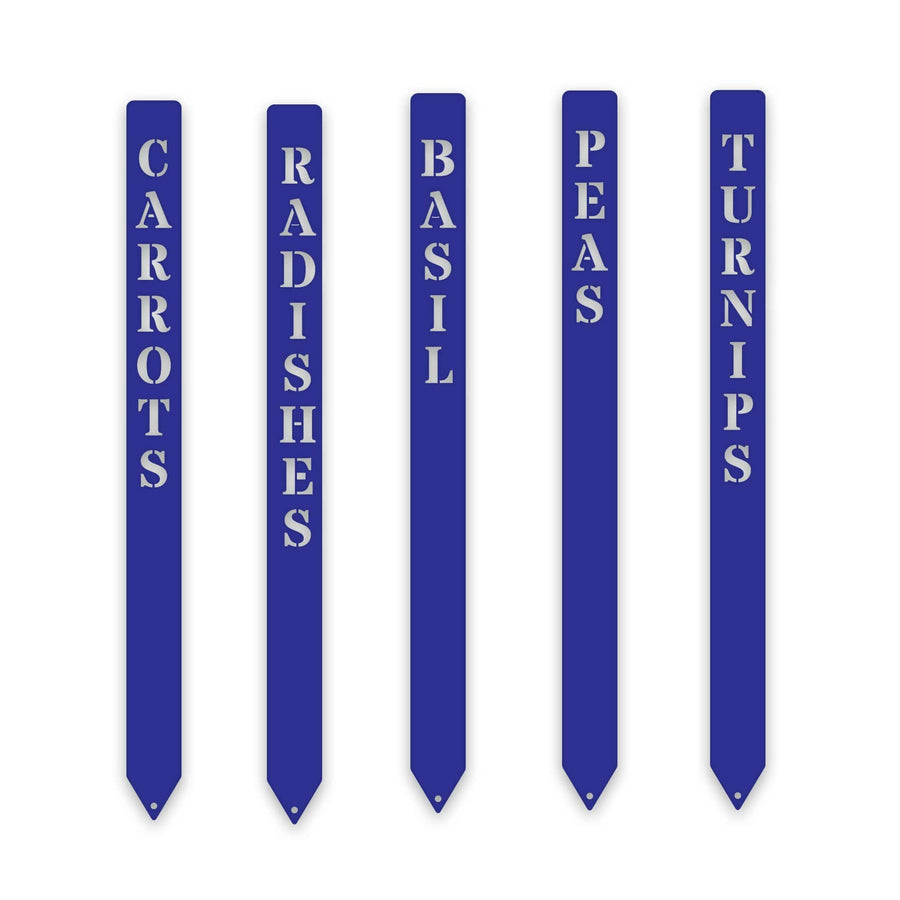 Gourmet Vegetable Stakes - Set of 5 - Custom Names and Colors