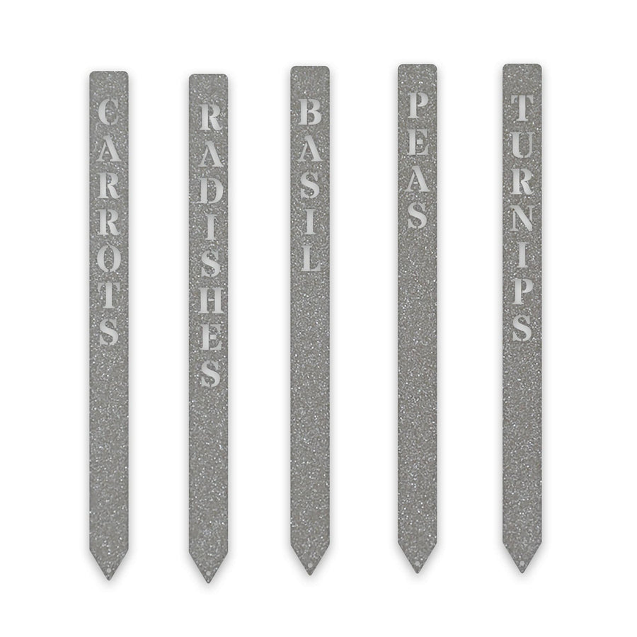 Gourmet Vegetable Stakes - Set of 5 - Custom Names and Colors