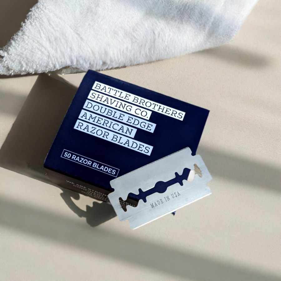 Made in U.S.A. Double Edge Safety Razor Blades - Pack of 50