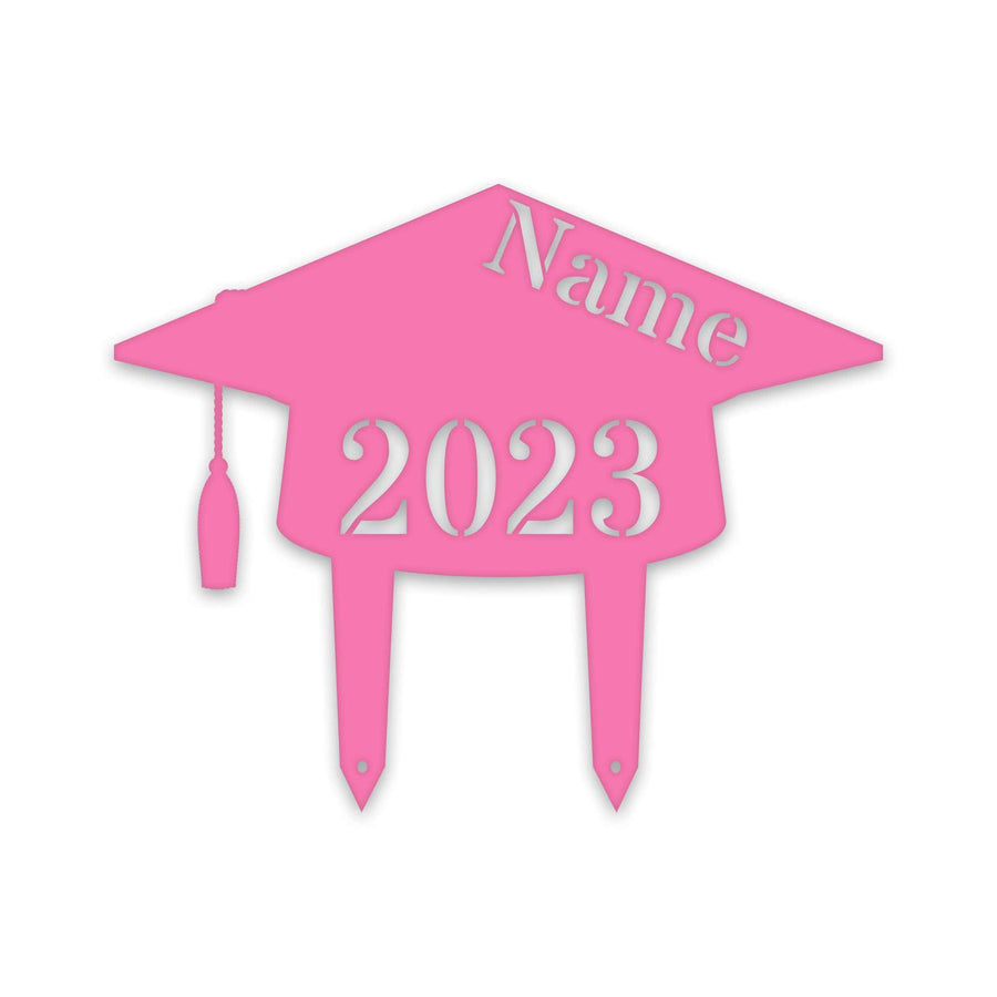 Personalized Graduation Plaque - Custom Graduation Decor Metal Lawn Sign
