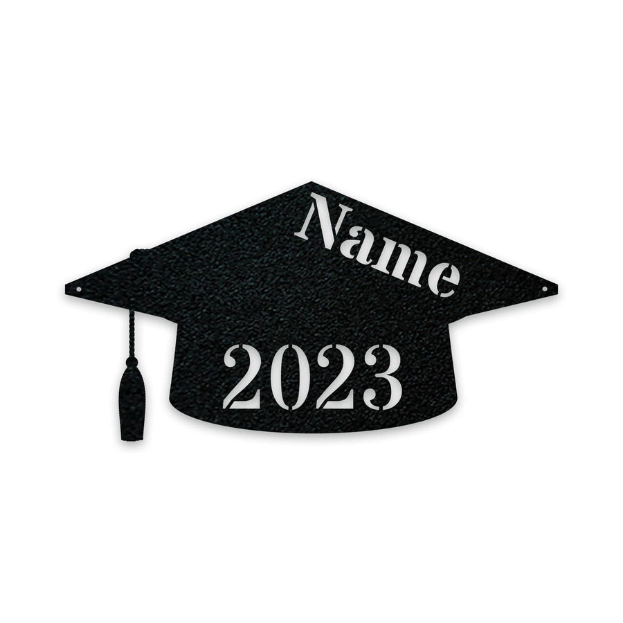Graduation Cap Personalized Metal Sign