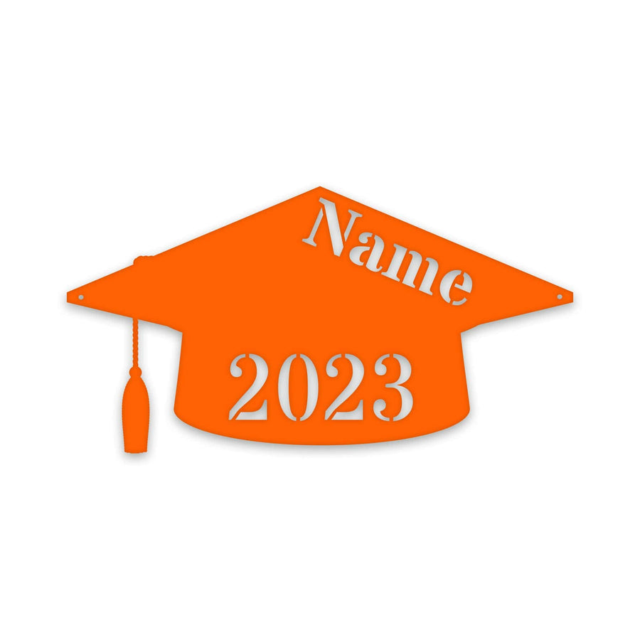 Graduation Cap Personalized Metal Sign
