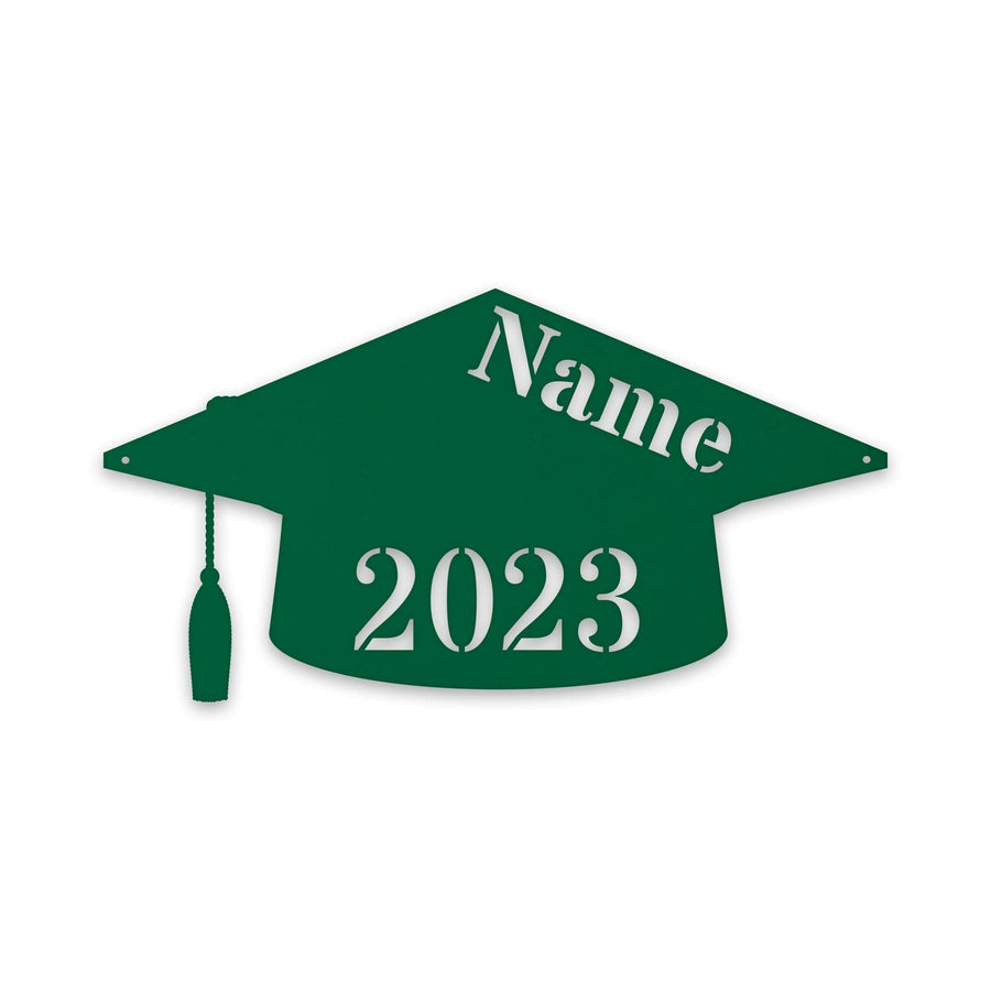 Graduation Cap Personalized Metal Sign