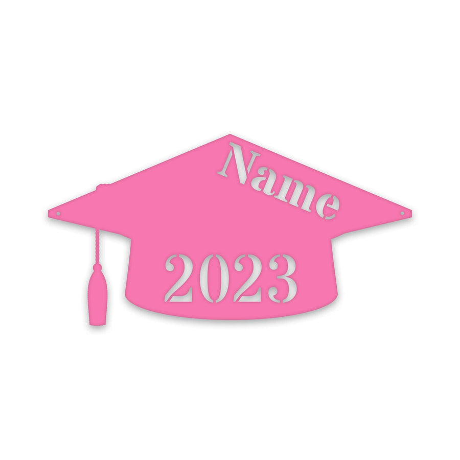 Graduation Cap Personalized Metal Sign