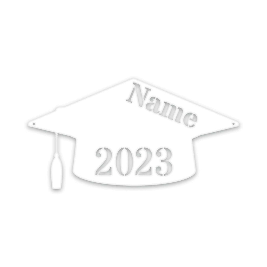 Graduation Cap Personalized Metal Sign