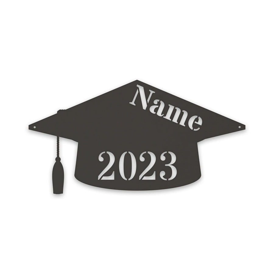 Graduation Cap Personalized Metal Sign