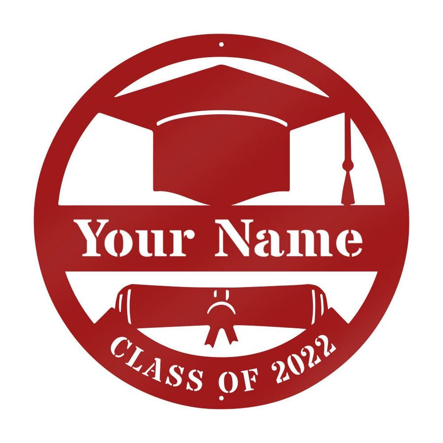 Graduation Metal Sign – Custom Graduation Decoration & Personalized Grad Gift