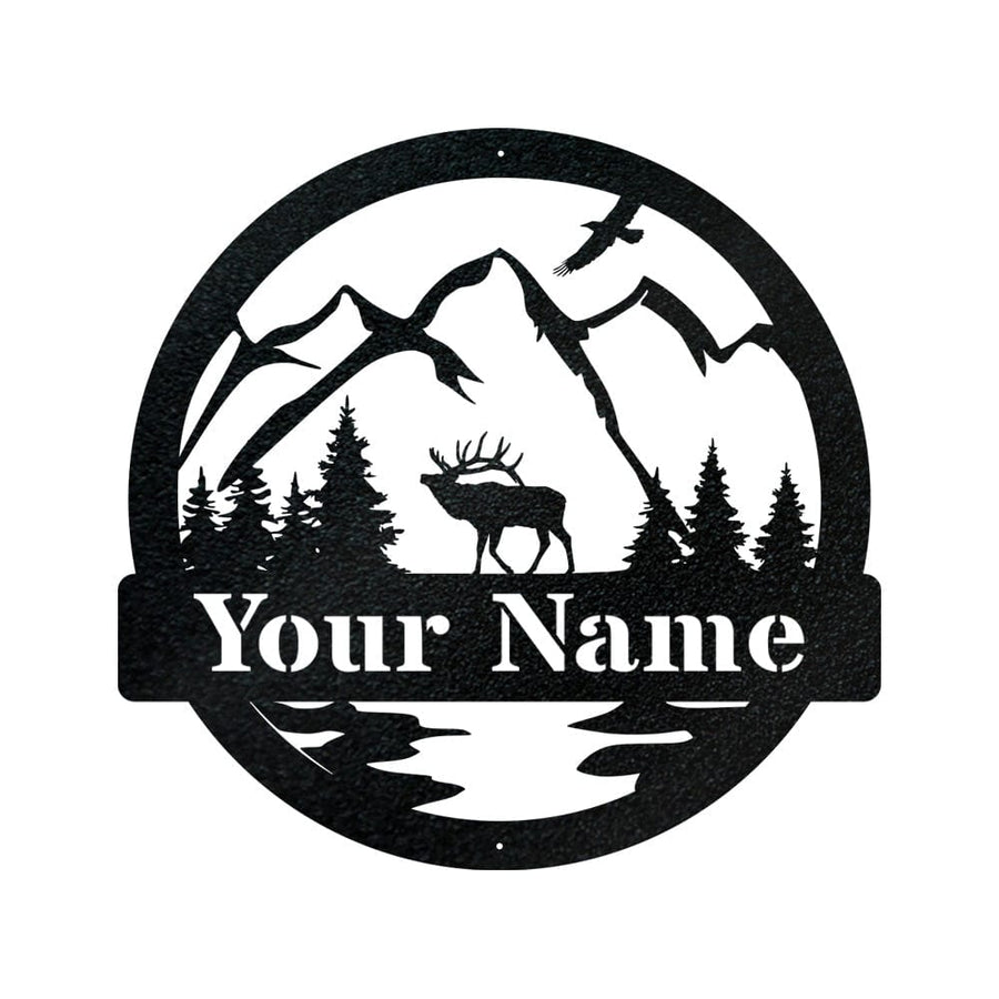 Great Outdoor Elk Monogram