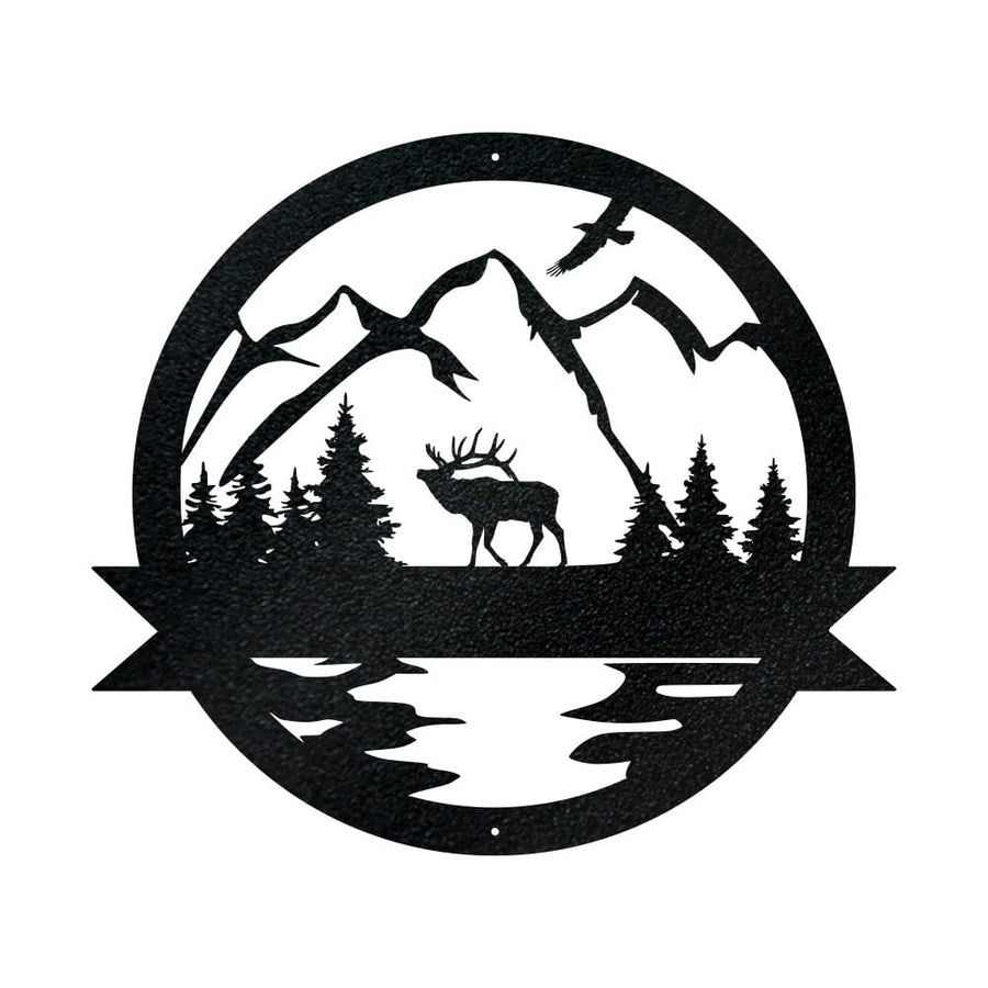 Great Outdoor Elk Monogram