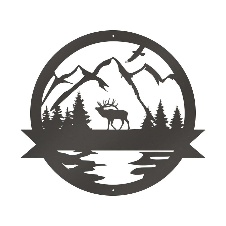 Great Outdoor Elk Monogram