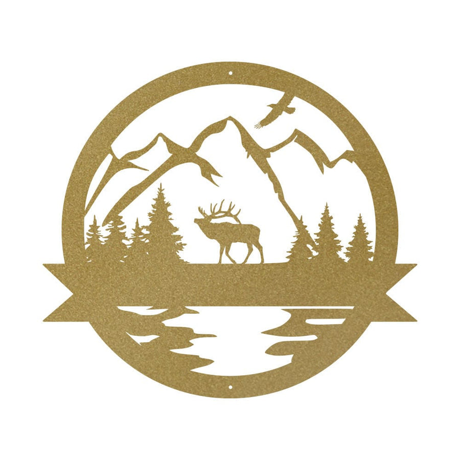 Great Outdoor Elk Monogram