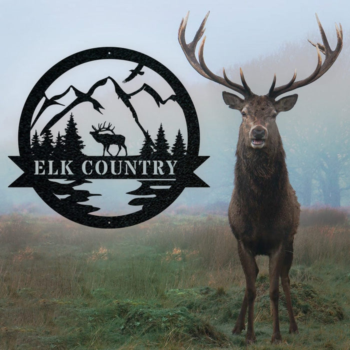 Great Outdoor Elk Monogram