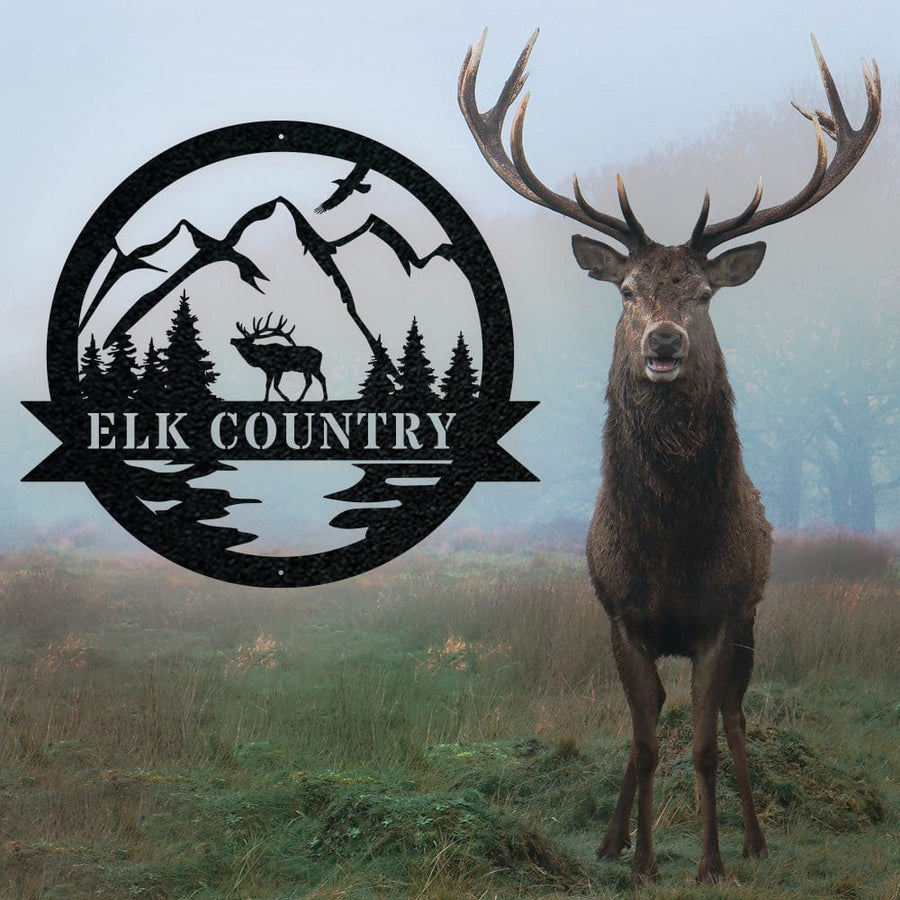 Great Outdoor Elk Monogram
