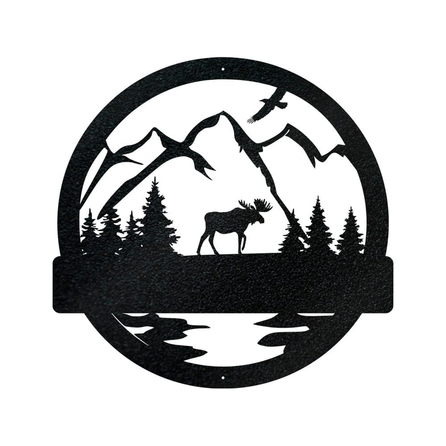 Great Outdoor Moose Monogram