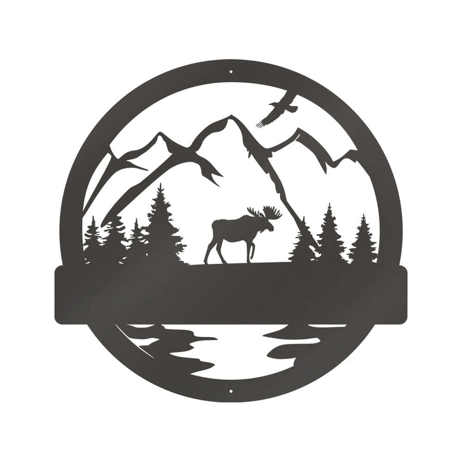 Great Outdoor Moose Monogram