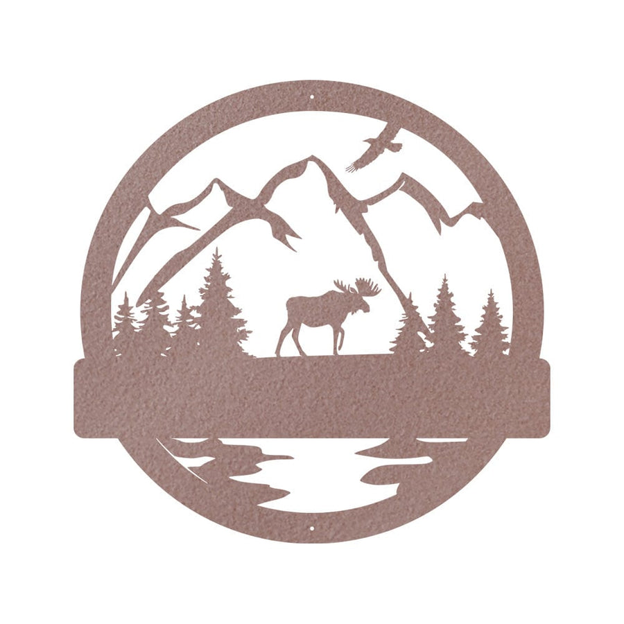 Great Outdoor Moose Monogram