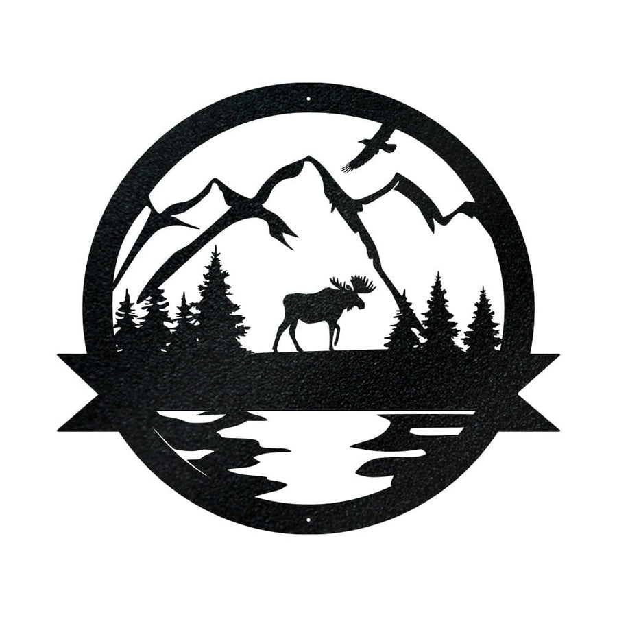 Great Outdoor Moose Monogram