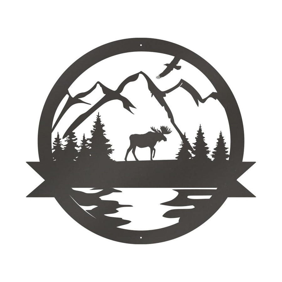 Great Outdoor Moose Monogram