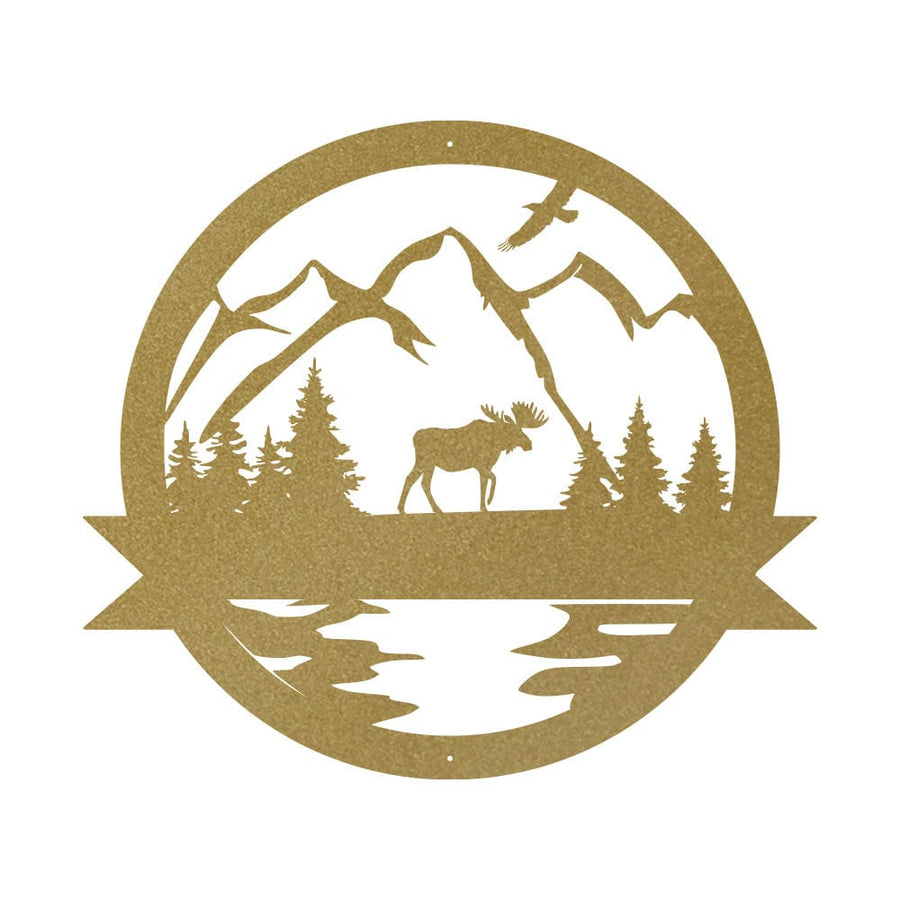 Great Outdoor Moose Monogram