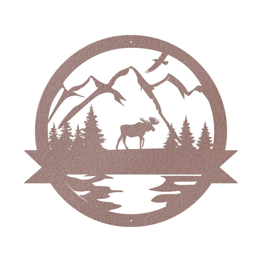 Great Outdoor Moose Monogram