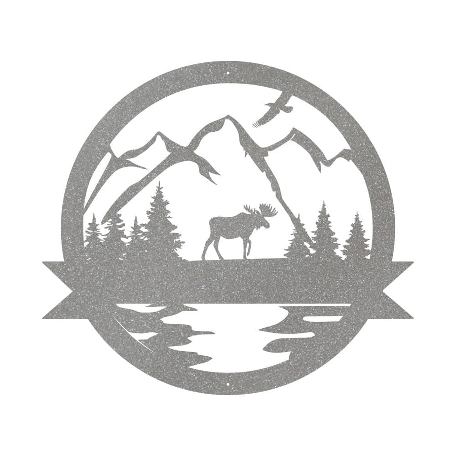 Great Outdoor Moose Monogram