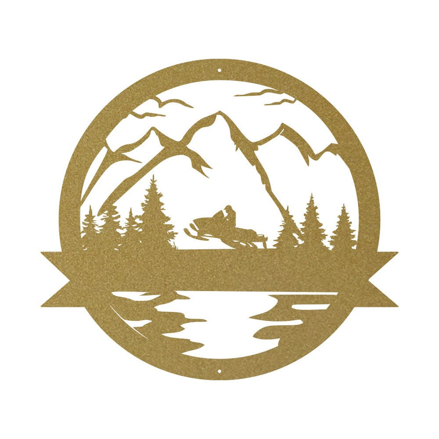 Great Outdoor Snowmobile Monogram