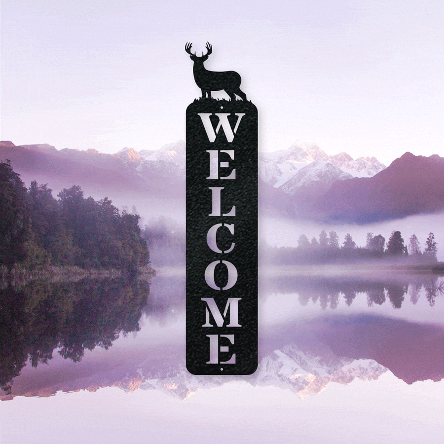 Great Outdoor Vertical Welcome Sign