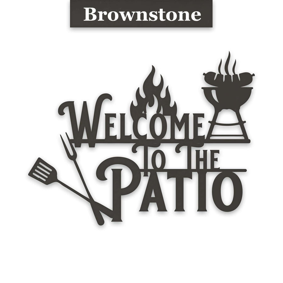 Grill Master- Welcome To The Patio Metal Sign