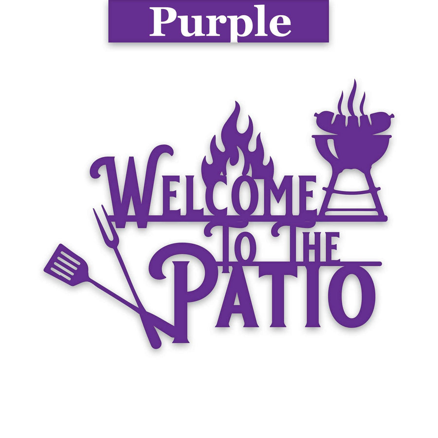 Grill Master- Welcome To The Patio Metal Sign