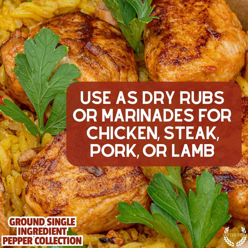 Ground Single Ingredient Pepper Collection Collections & Gift Sets Gustus Vitae