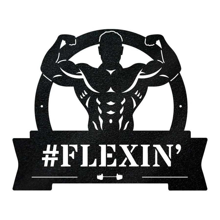 Gym Flexing Muscle Monogram