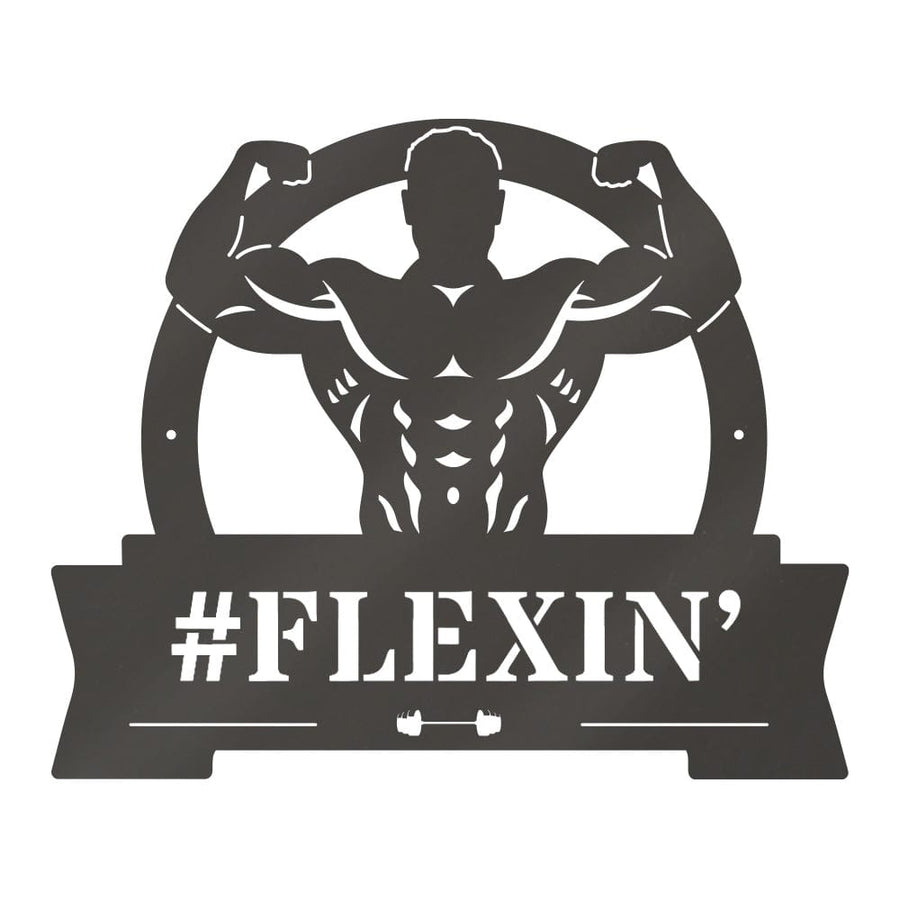 Gym Flexing Muscle Monogram