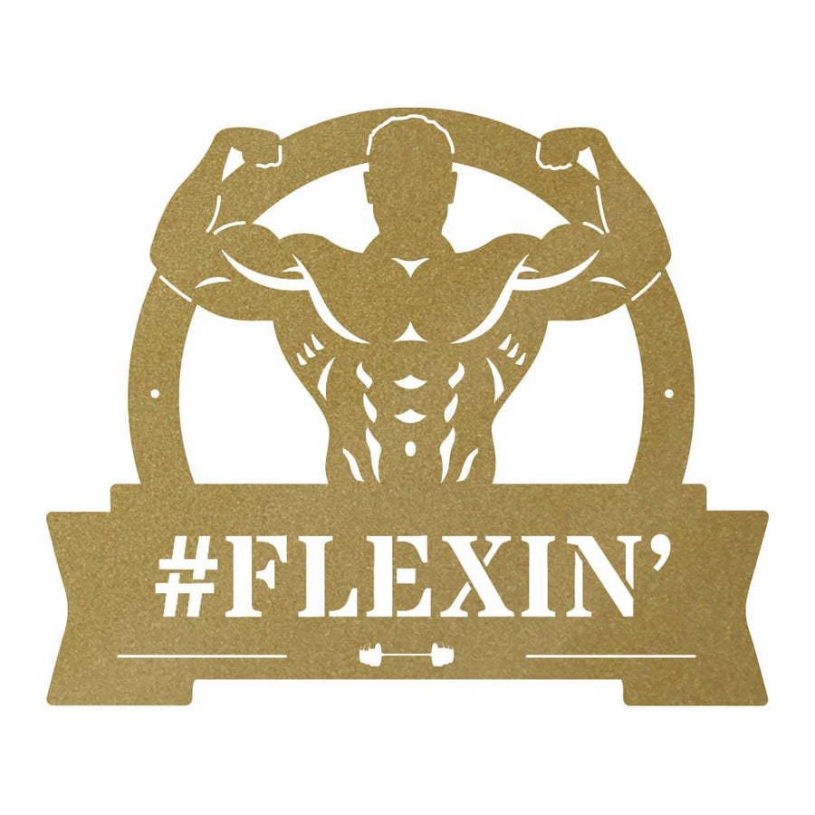 Gym Flexing Muscle Monogram