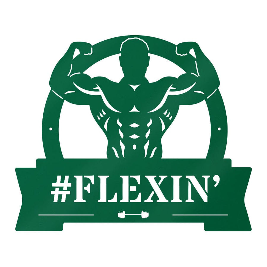 Gym Flexing Muscle Monogram