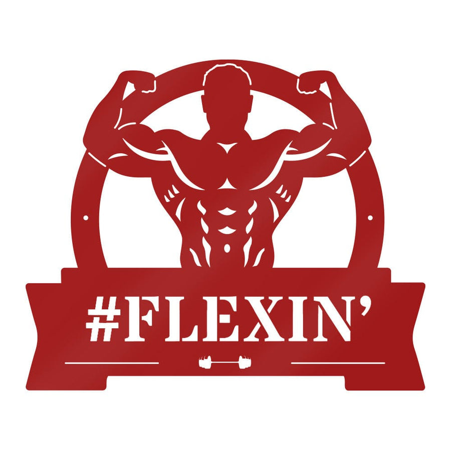 Gym Flexing Muscle Monogram