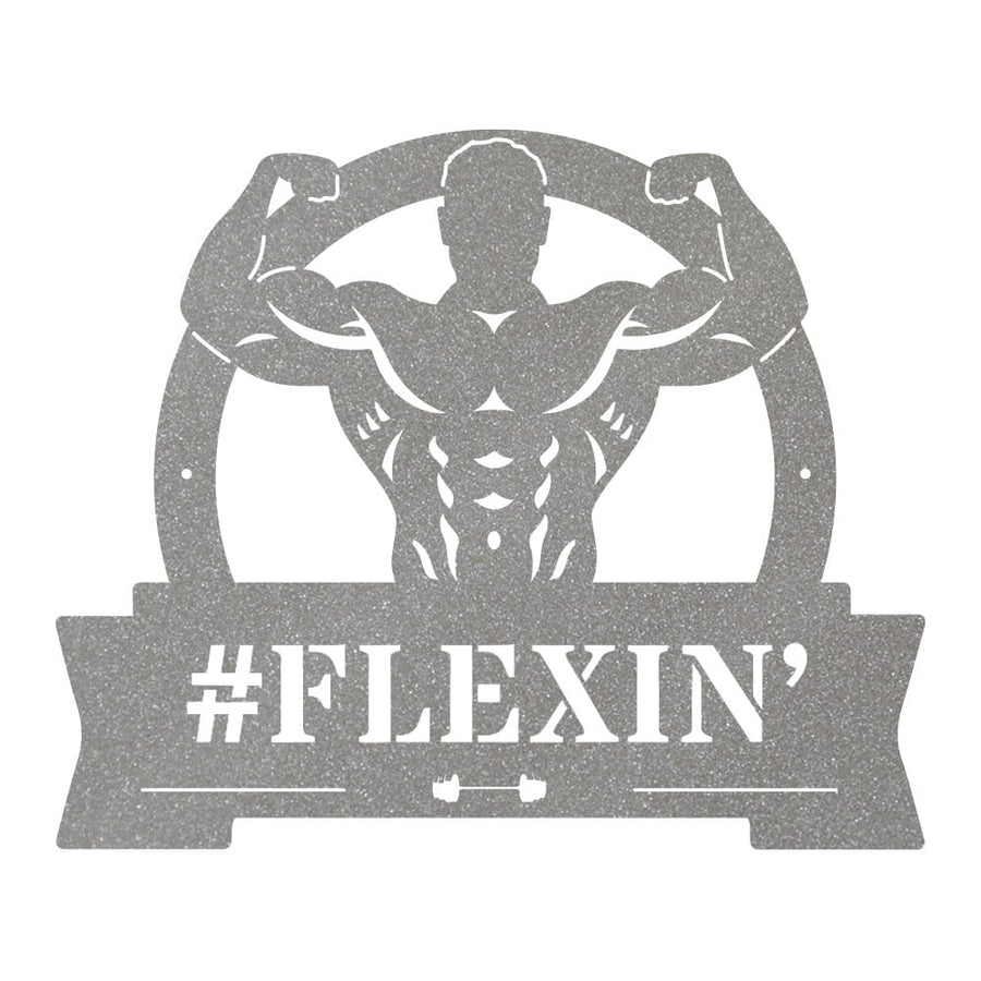 Gym Flexing Muscle Monogram