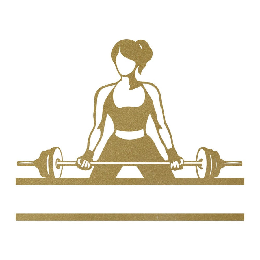 Gym Ladies Curl Bar Monogram