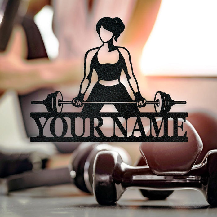 Gym Ladies Curl Bar Monogram