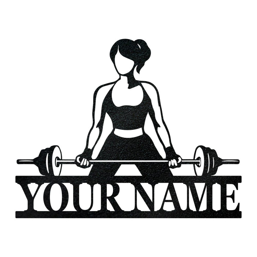 Gym Ladies Curl Bar Monogram