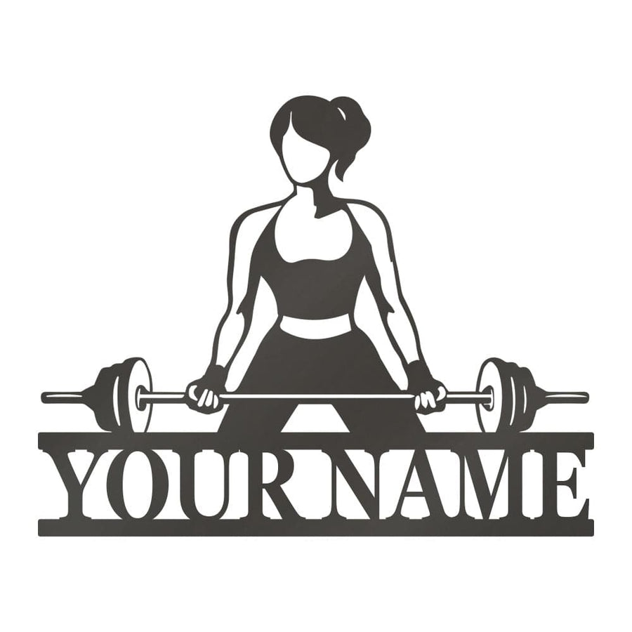 Gym Ladies Curl Bar Monogram