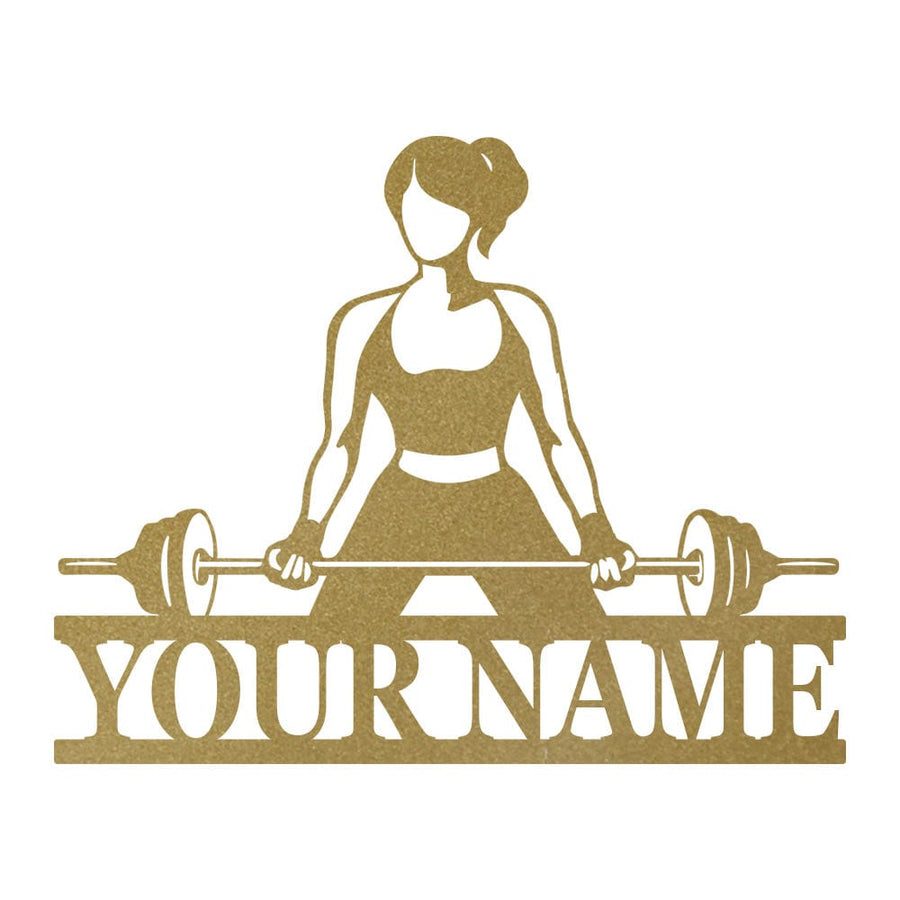 Gym Ladies Curl Bar Monogram