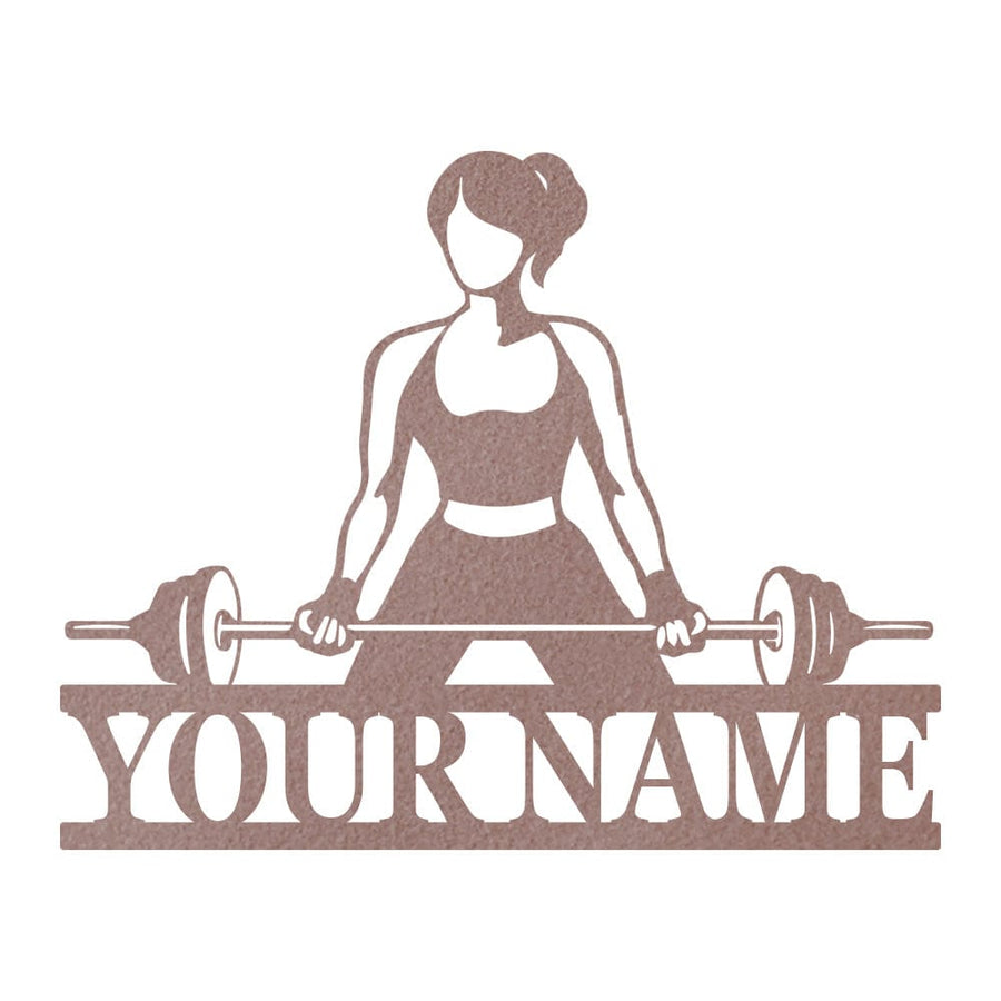 Gym Ladies Curl Bar Monogram