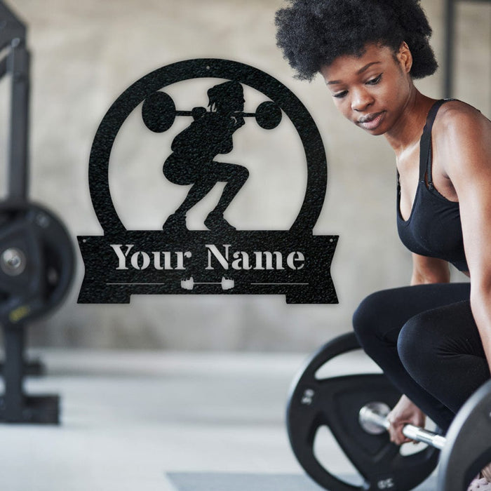 Gym Ladies Squat Monogram